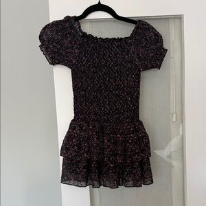 Elegant Black and Pink Kids Formal Dress
